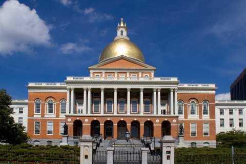 Капитолий штата Массачусетс в Бостоне