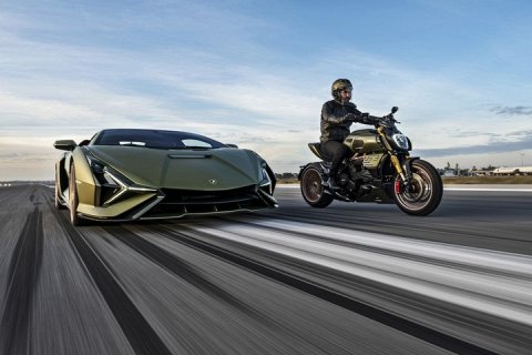 Ducati и Lamborghini объединились для создания мотоцикла Diavel 1260