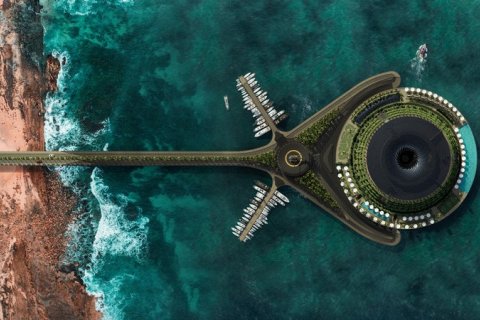 Плавучий отель Катара - амбициозный взгляд на эко дизайн