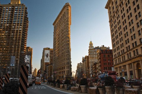 Флэтайрон-билдинг: небоскреб на Манхэттене