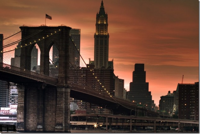 Самые большие и красивые мосты мира BrooklynBridgeSunset_3