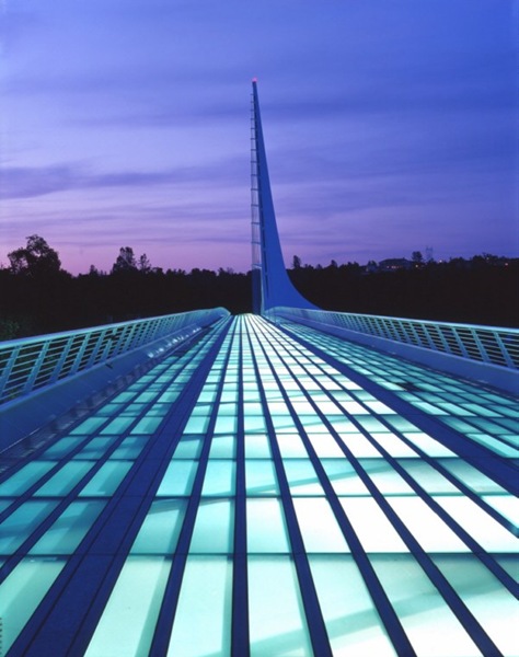 Sundial Bridge evening Sundial Bridge evening