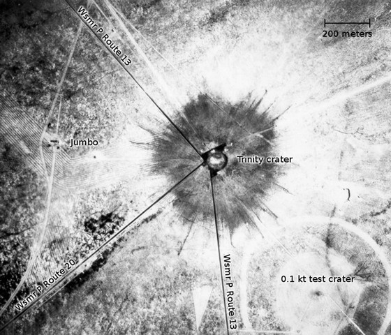 кратер от взрыва