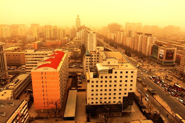 пылевая буря Пекин