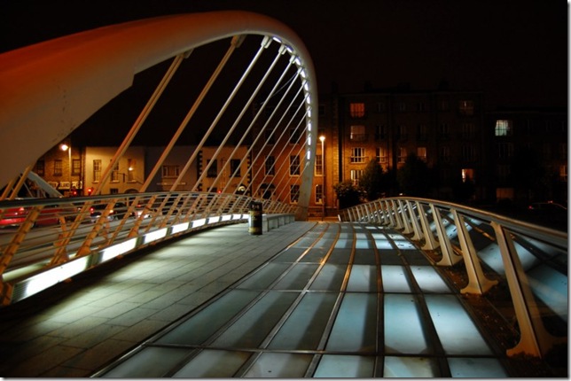 James Joyce Bridge at Night