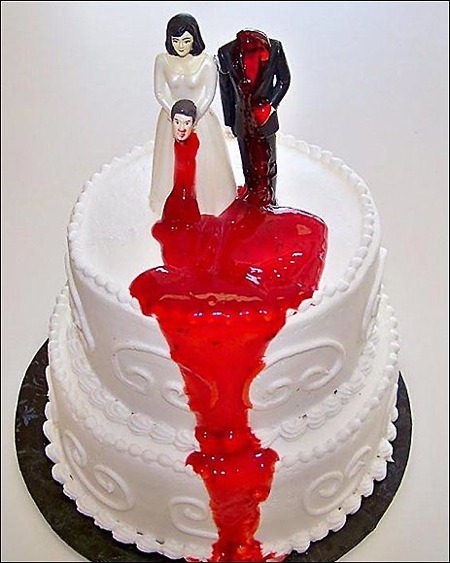 Во англичане дают))) Торт для празднования развода DivorcecakeFayMillar7