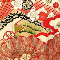 Традиционный японский узор ткани