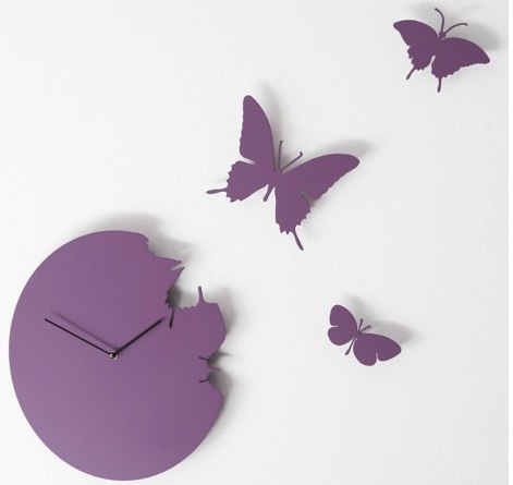 часы с бабочками