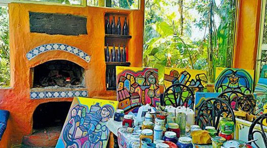 Невероятный тропический дом  художника  Карлоса Паез Виларо