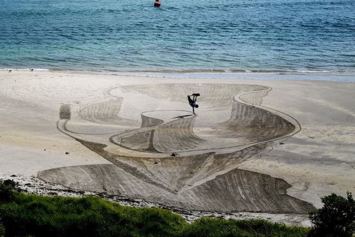 3D искусство на песке от Джейми Харкинса