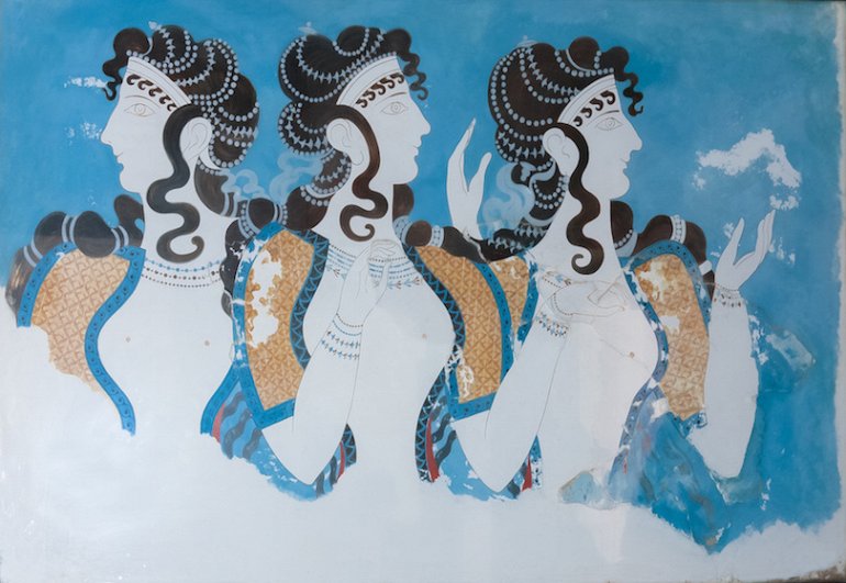 фрески кносского дворца