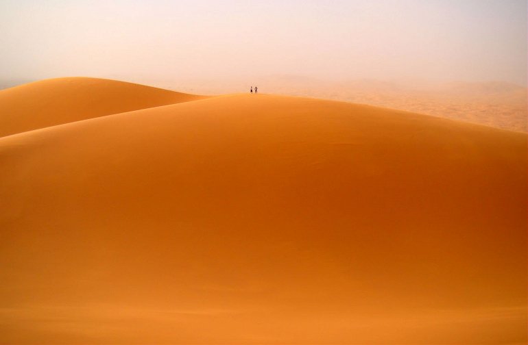 песчаные дюны в марокко
