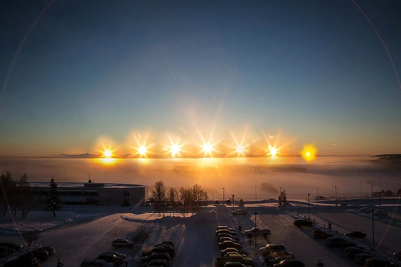 Фото Солнце на Аляске