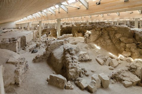  Доисторический город Акротири на острове Санторини