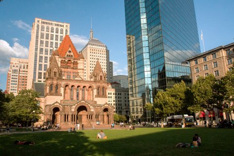 Площадь Копли в Бостоне