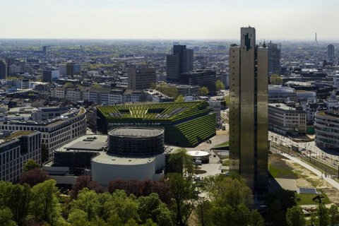 Самый большой зеленый фасад Европы в Дюссельдорфе