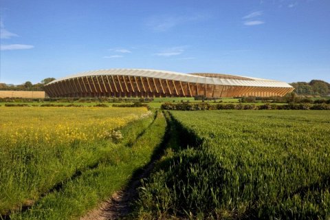 Уникальный деревянный стадион Zaha Hadid Architects