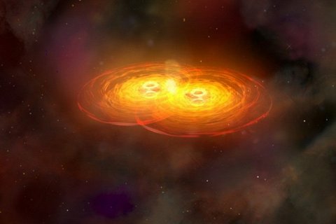 Астрономы зафиксировали столкновение двух черных дыр