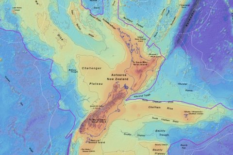 Древний затонувший континент Зеландия отобразили на карте