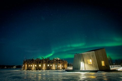  Arctic Bath - плавучий отель в самом сердце шведской Лапландии