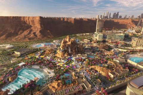 Новый аквапарк в Саудовской пустыне