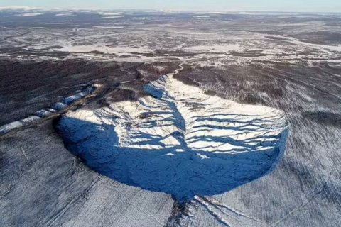Батагайский кратер в Сибири стремительно расширяется