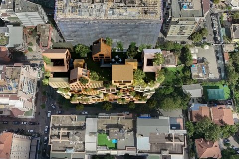 Уникальная башня Тираны с вертикальной деревней