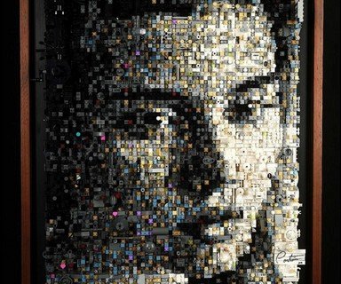 Трехмерные LEGO-портреты Герардо Понтьерра