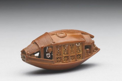 Лодка Чэнь Цзу-чжана — шедевр резьбы по оливковой косточке