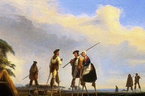 Ландцы и их ходули: как болотный ландшафт породил уникальную культуру