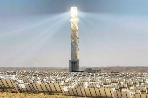 Солнечная электростанция Ашалим. Башня света в пустыне Негев