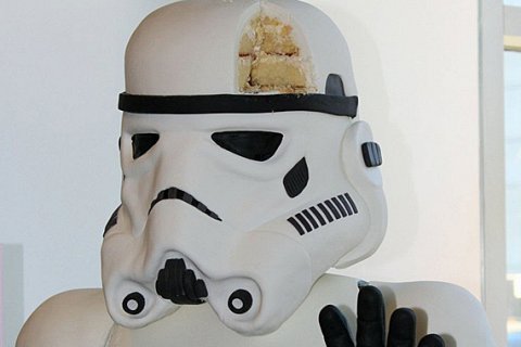 Пирог в виде героя Звездных войн