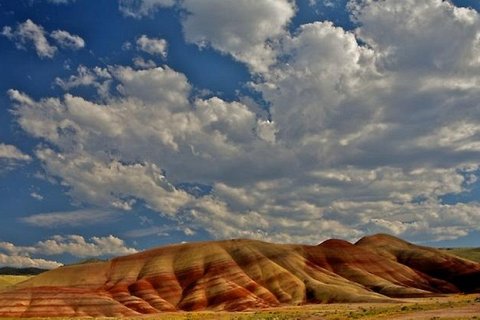 Цветная пустыня на плато Колорадо