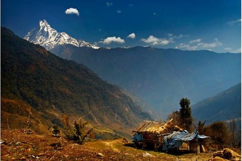 Вершина Аннапурна. Богиня плодородия в Гималаях