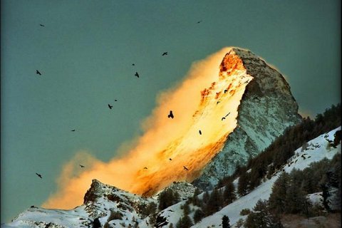 Гора Маттерхорн в Швейцарии