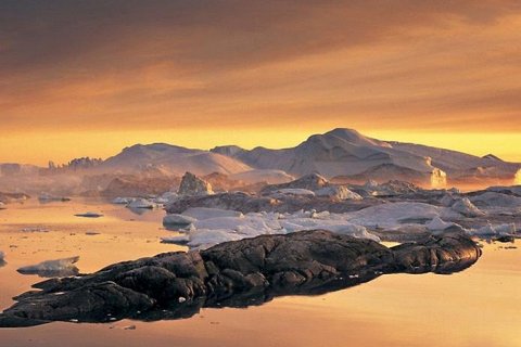 Залив Диско в Гренландии