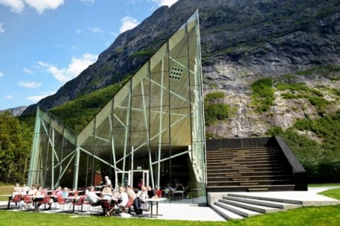 Ресторан в горах Норвегии