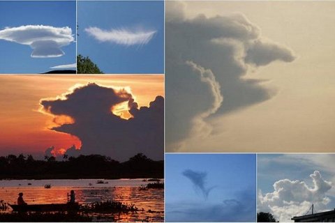 Облака удивительной формы