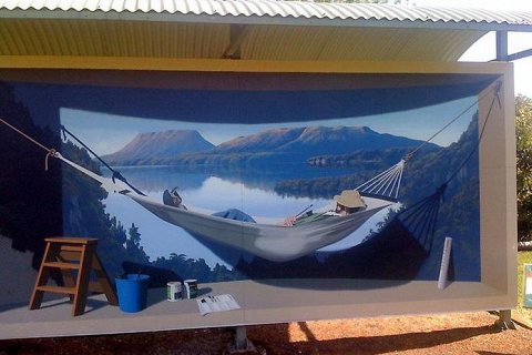 Шеффилд - город фресок на острове Тасмания 