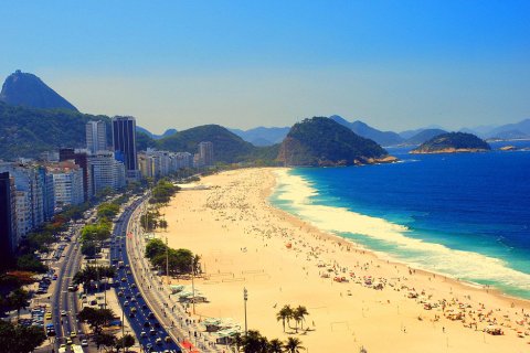 Пляж Копакабана. Визитная карточка Рио-де-Жанейро