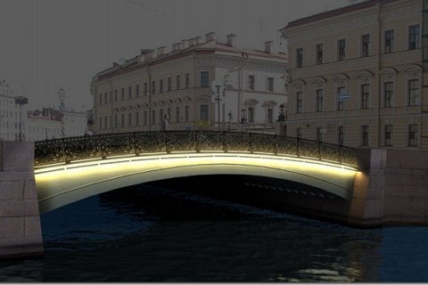 Певческий (Жёлтый) мост Петербурга