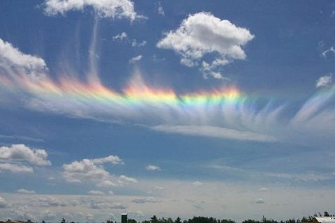 Огненная радуга: редкий феномен облаков