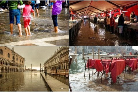 Аква Альта: ежегодное наводнение в Венеции