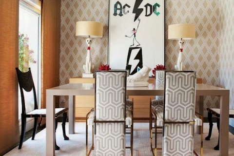 Ретро интерьер в стиле рок-н-ролла