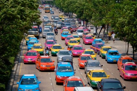 Разноцветный Таиланд и такси Бангкока