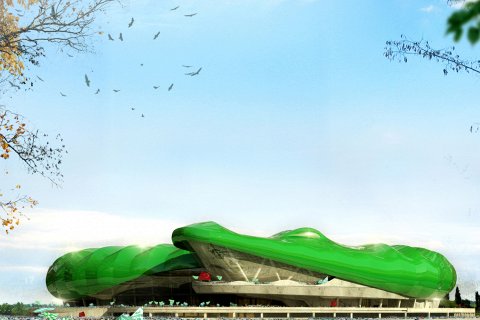Стадион-крокодил в Турции
