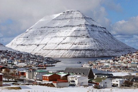 Город Клаксвик на Фарерских островах