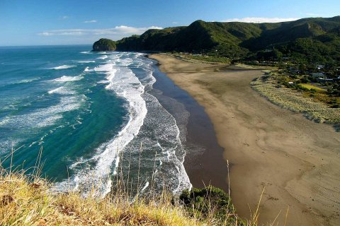 Пляж Пиха в Новой Зеландии