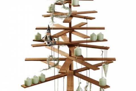 Деревянная новогодняя елка Habitree