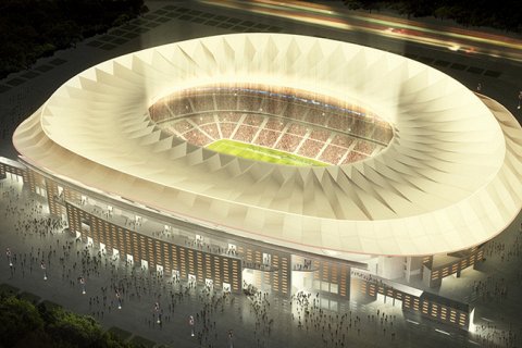 Новый стадион Wanda Metropolitano в Мадриде